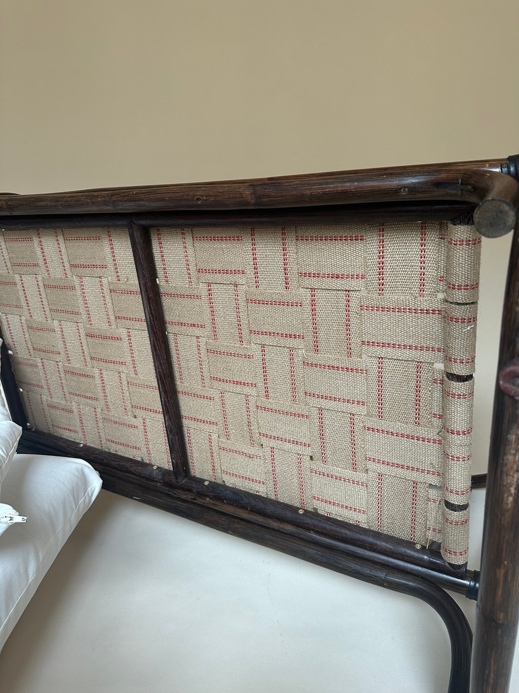 Banquette en rotin deux places