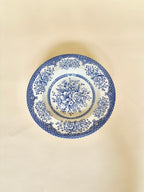 Set de six assiettes creuses anglaises, en céramique ironstone, motifs fleurs