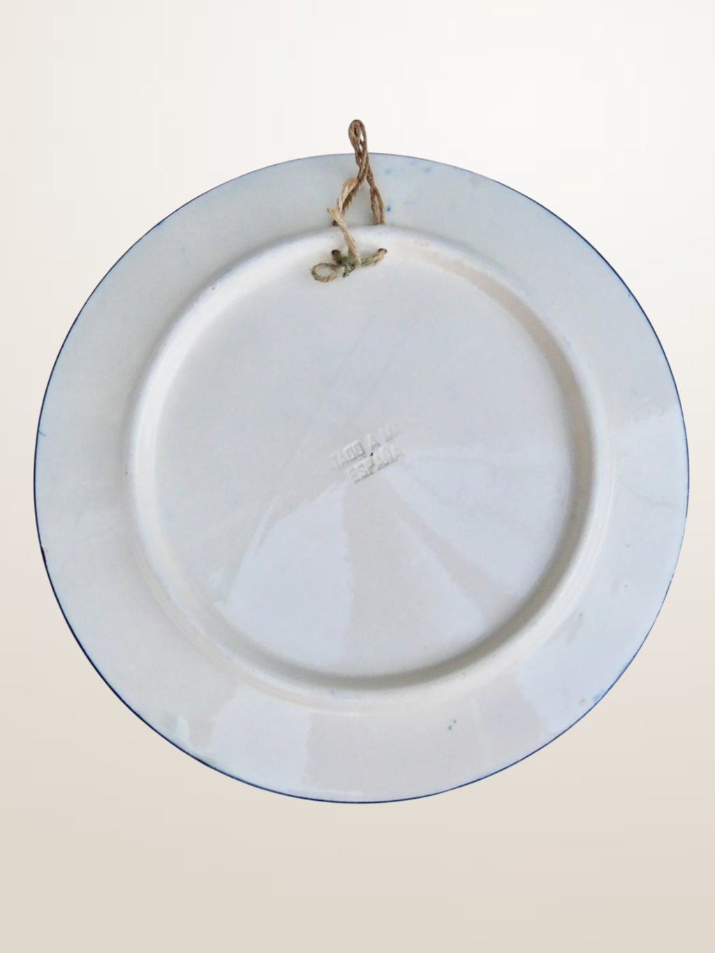 Set de trois plats en céramique peinte espagnole - ⌀ 23, 26 et 32 cm