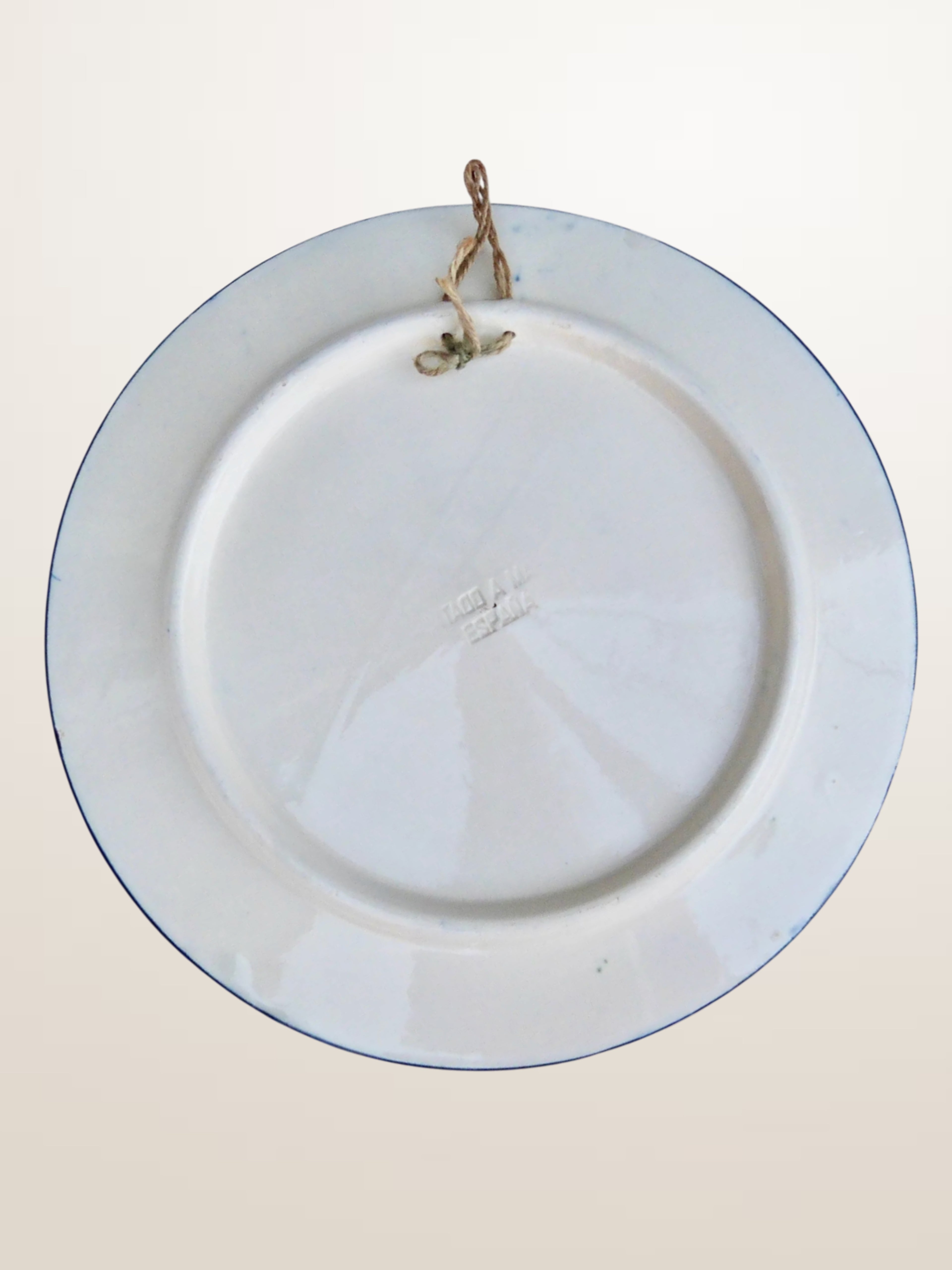 Set de trois plats en céramique peinte espagnole - ⌀ 23, 26 et 32 cm