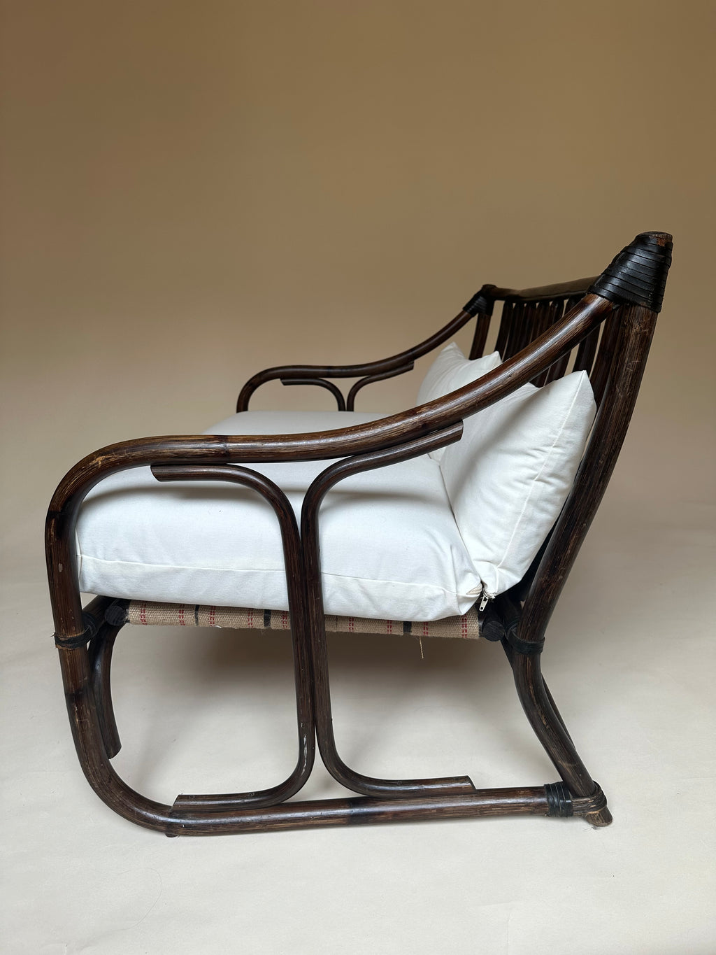 Banquette en rotin deux places