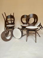 Set de six chaises Mouette attr. à Baumann