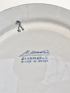 Set de trois plats en céramique peinte espagnole - ⌀ 23, 26 et 32 cm