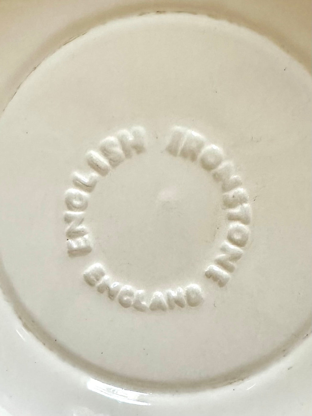 Set de six assiettes creuses anglaises, en céramique ironstone, motifs fleurs