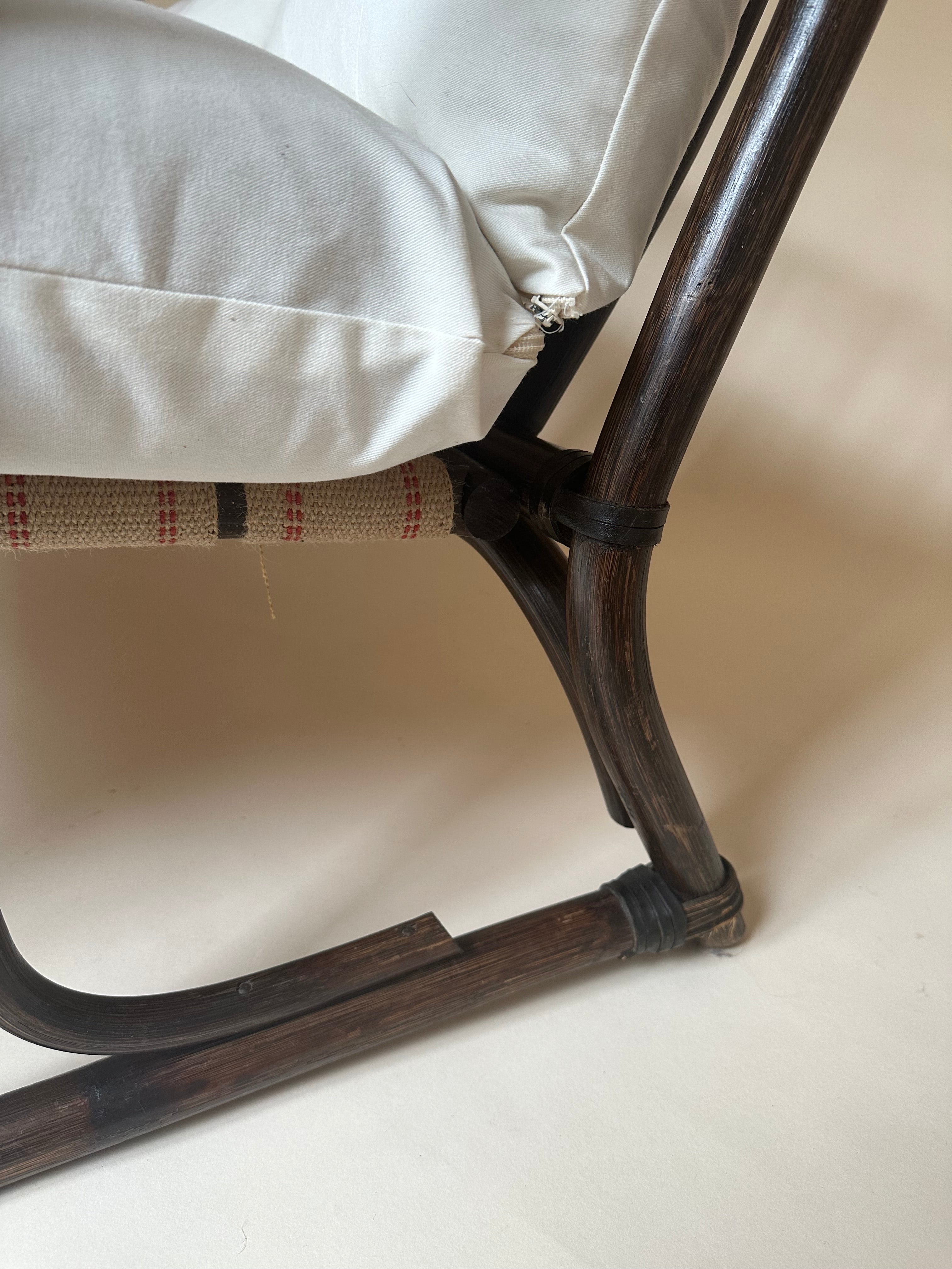 Banquette en rotin deux places