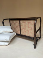 Banquette en rotin deux places