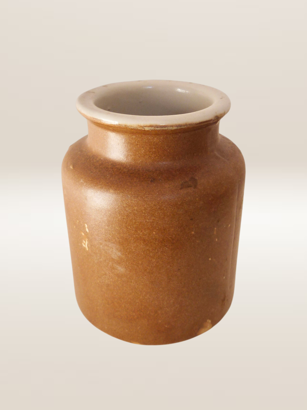 Ensemble de cinq pots en grès vernissé