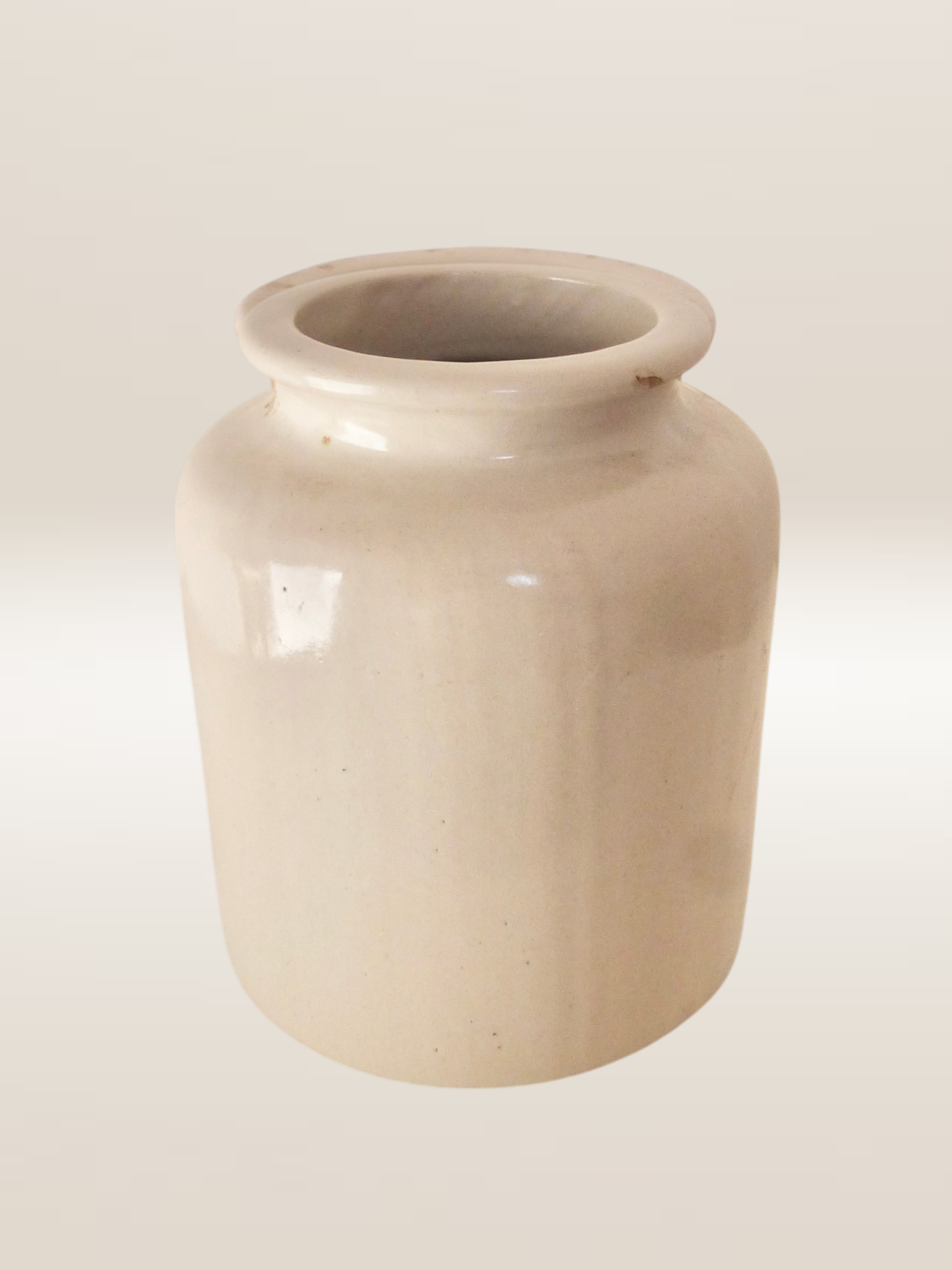 Ensemble de cinq pots en grès vernissé