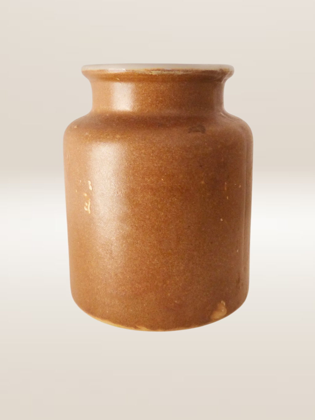 Ensemble de cinq pots en grès vernissé