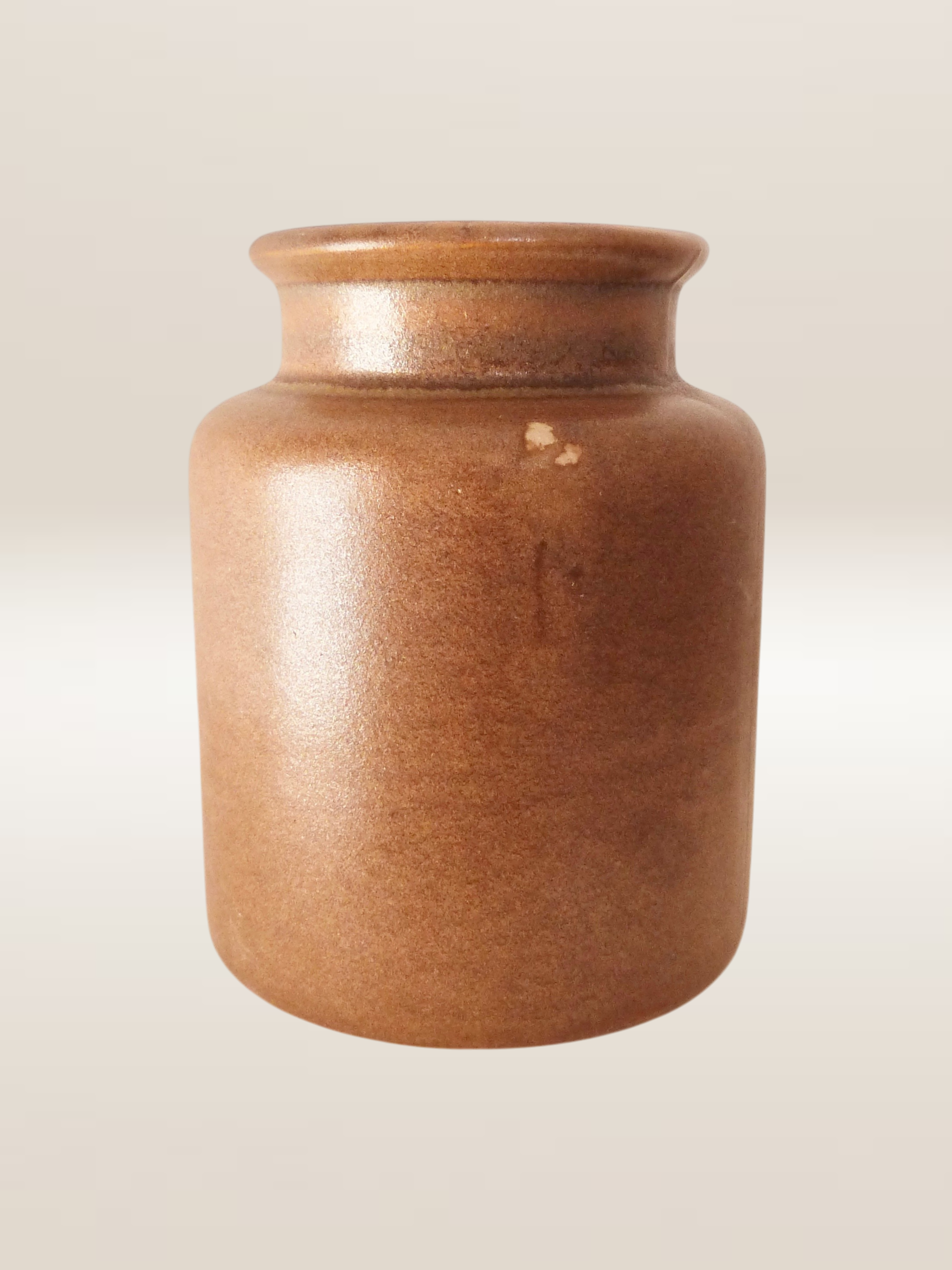 Ensemble de cinq pots en grès vernissé