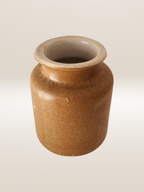 Ensemble de cinq pots en grès vernissé