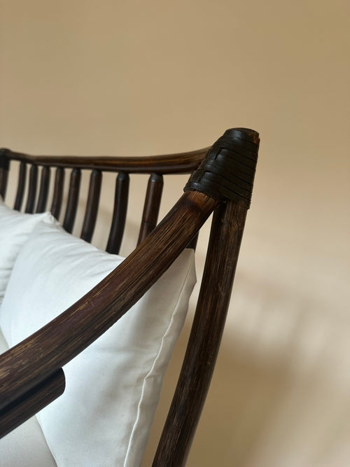 Canapé en rotin deux places