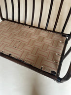 Banquette en rotin deux places