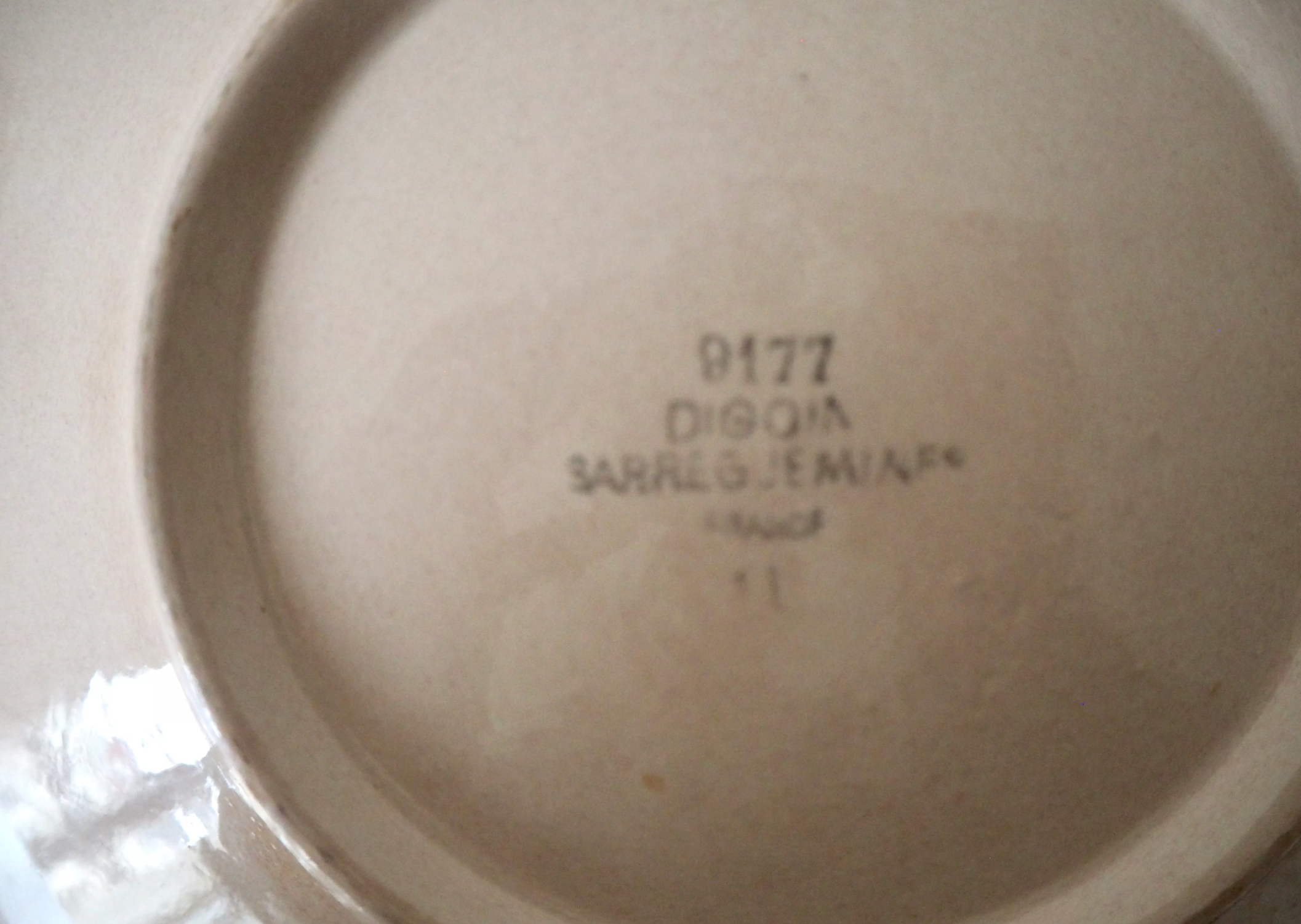 Paire de plats Digoin Sarreguemines