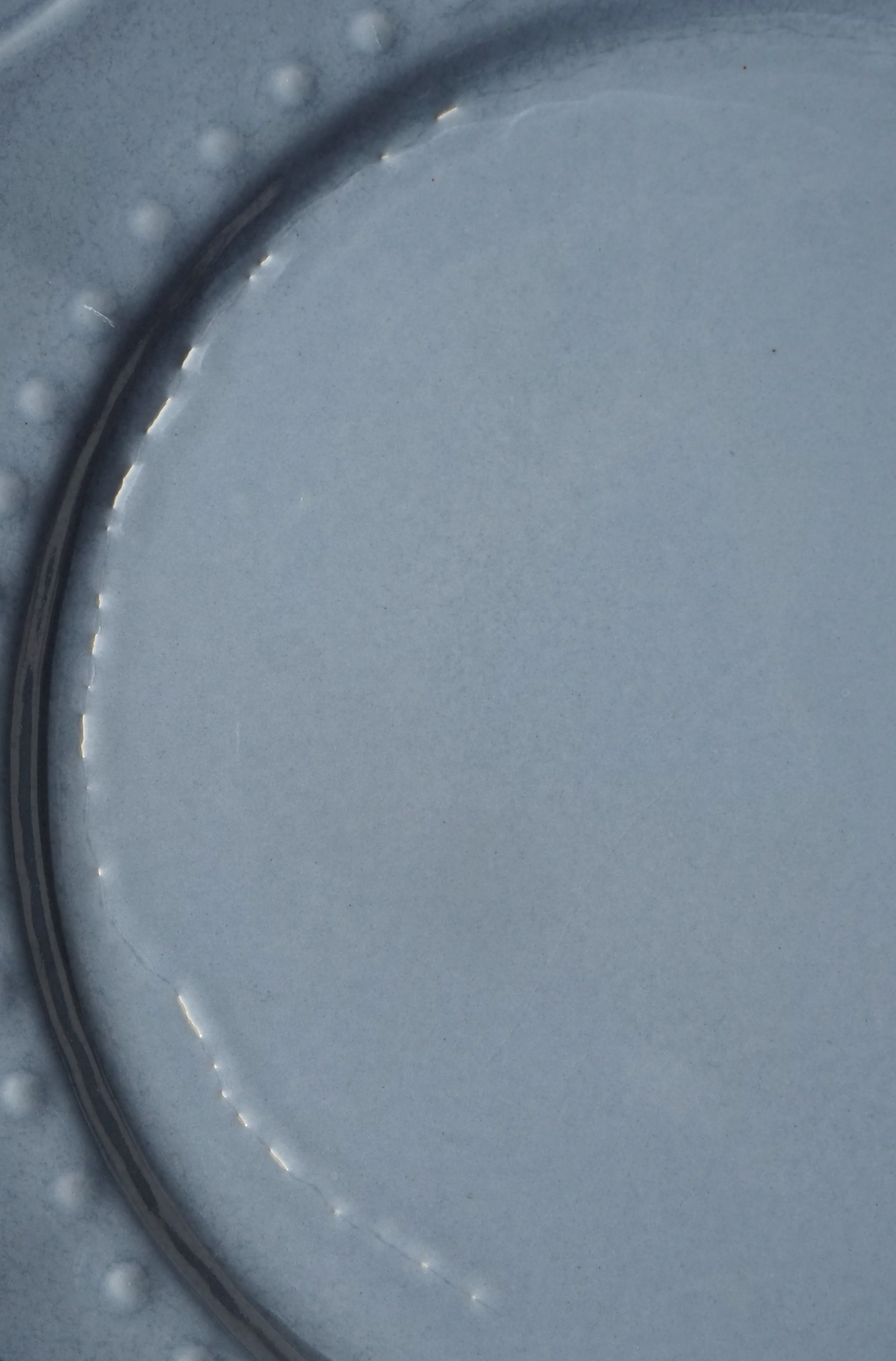 Set de 4 assiettes à dessert en céramique bleue