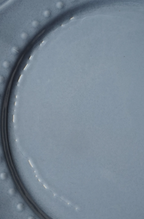 Set de 4 assiettes à dessert en céramique bleue