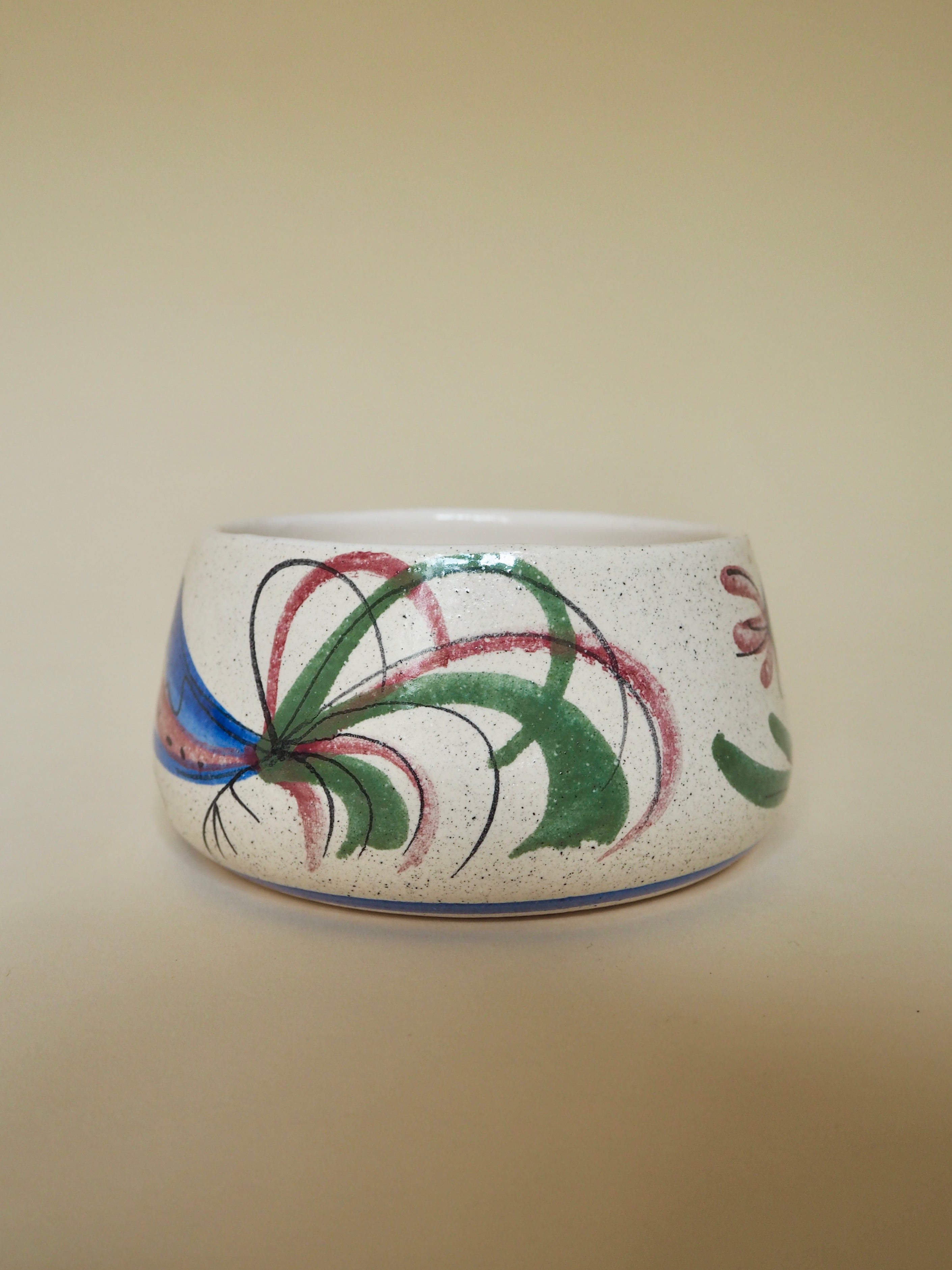Pot couvert Pignot en faïence, décor coq