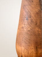 Lampe en bois avec abat-jour en lin