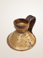 Bougeoir en grès artisanal