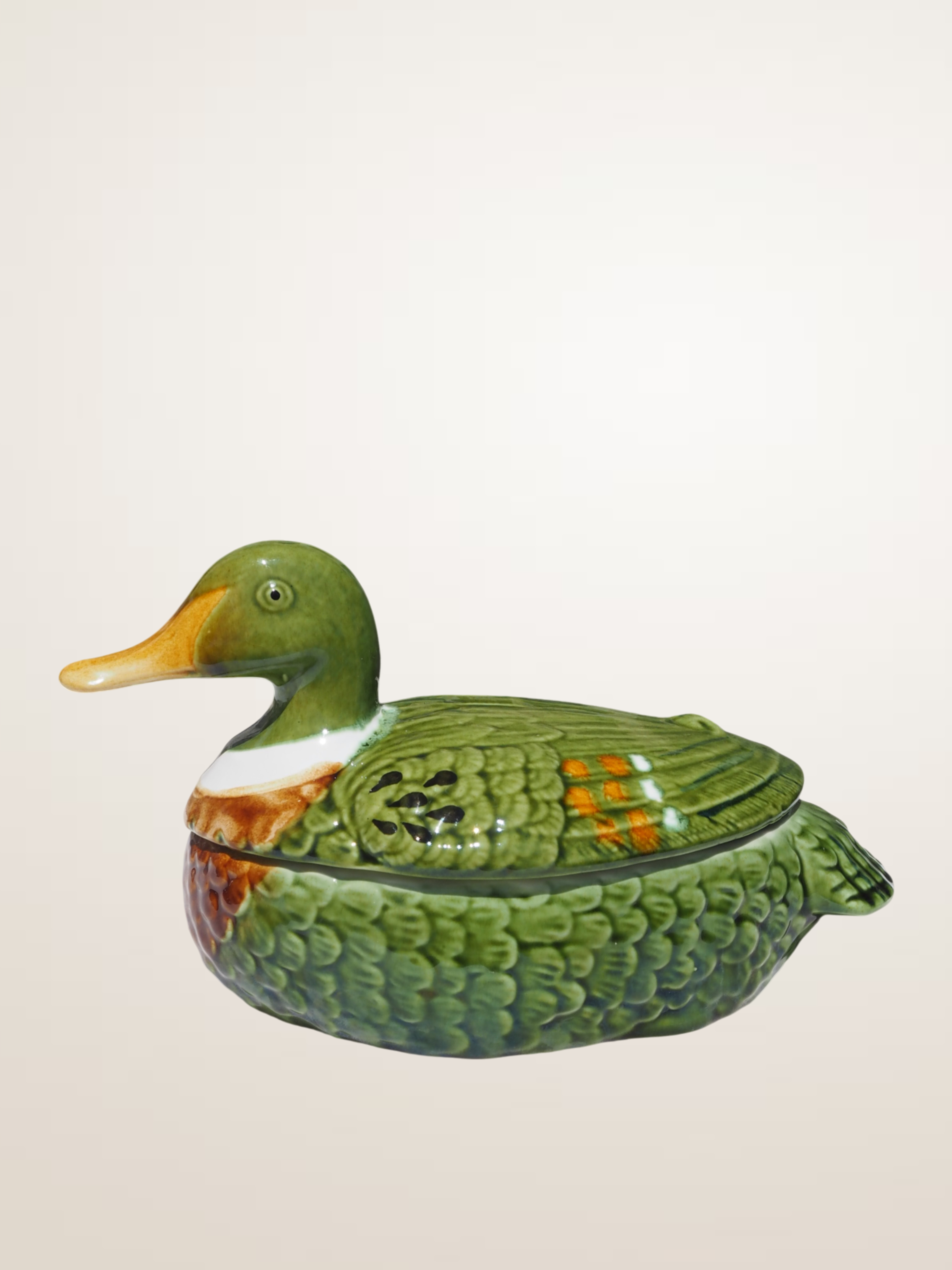 Terrine canard en faïence Michel Caugant