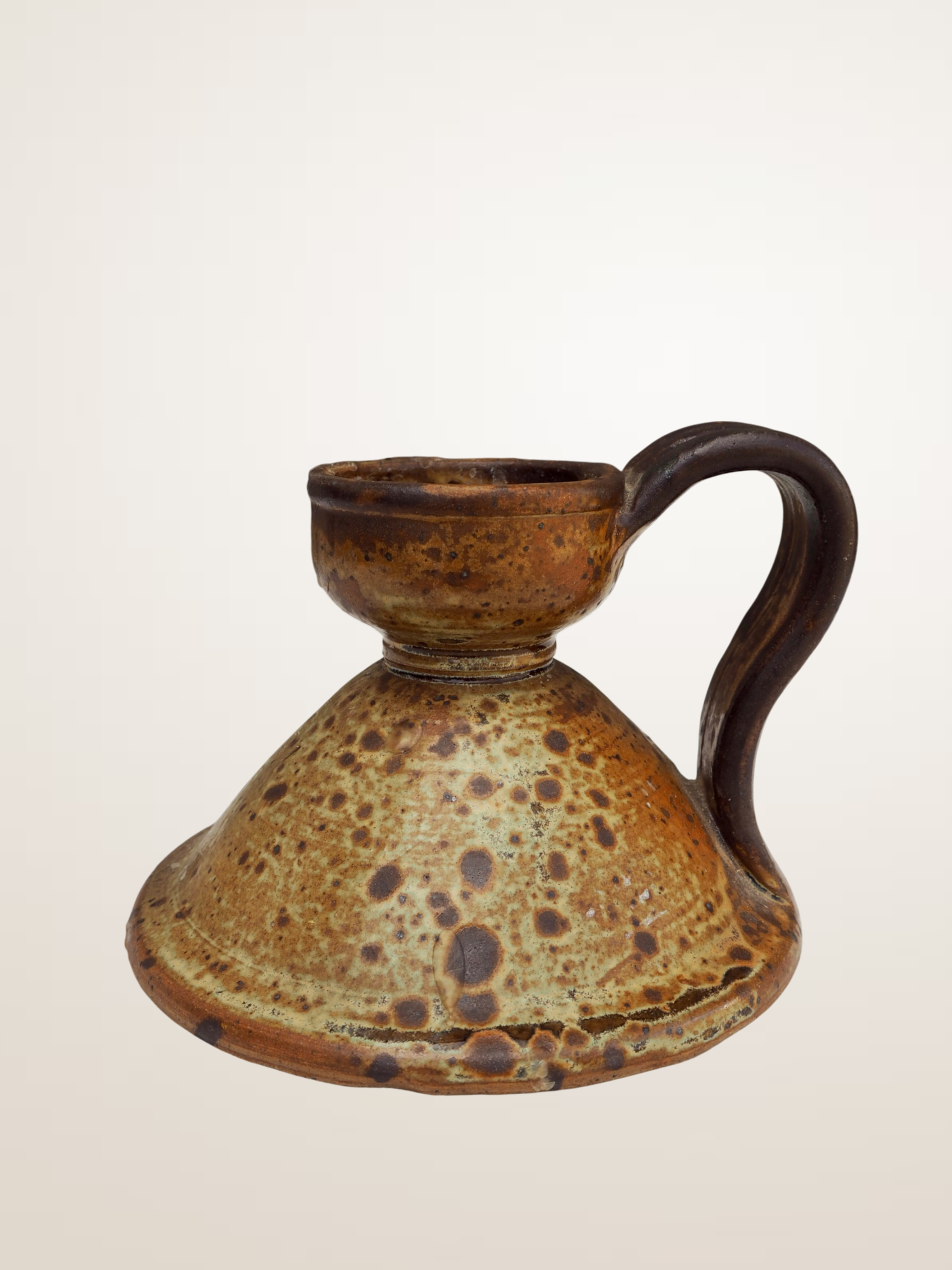 Bougeoir en grès artisanal