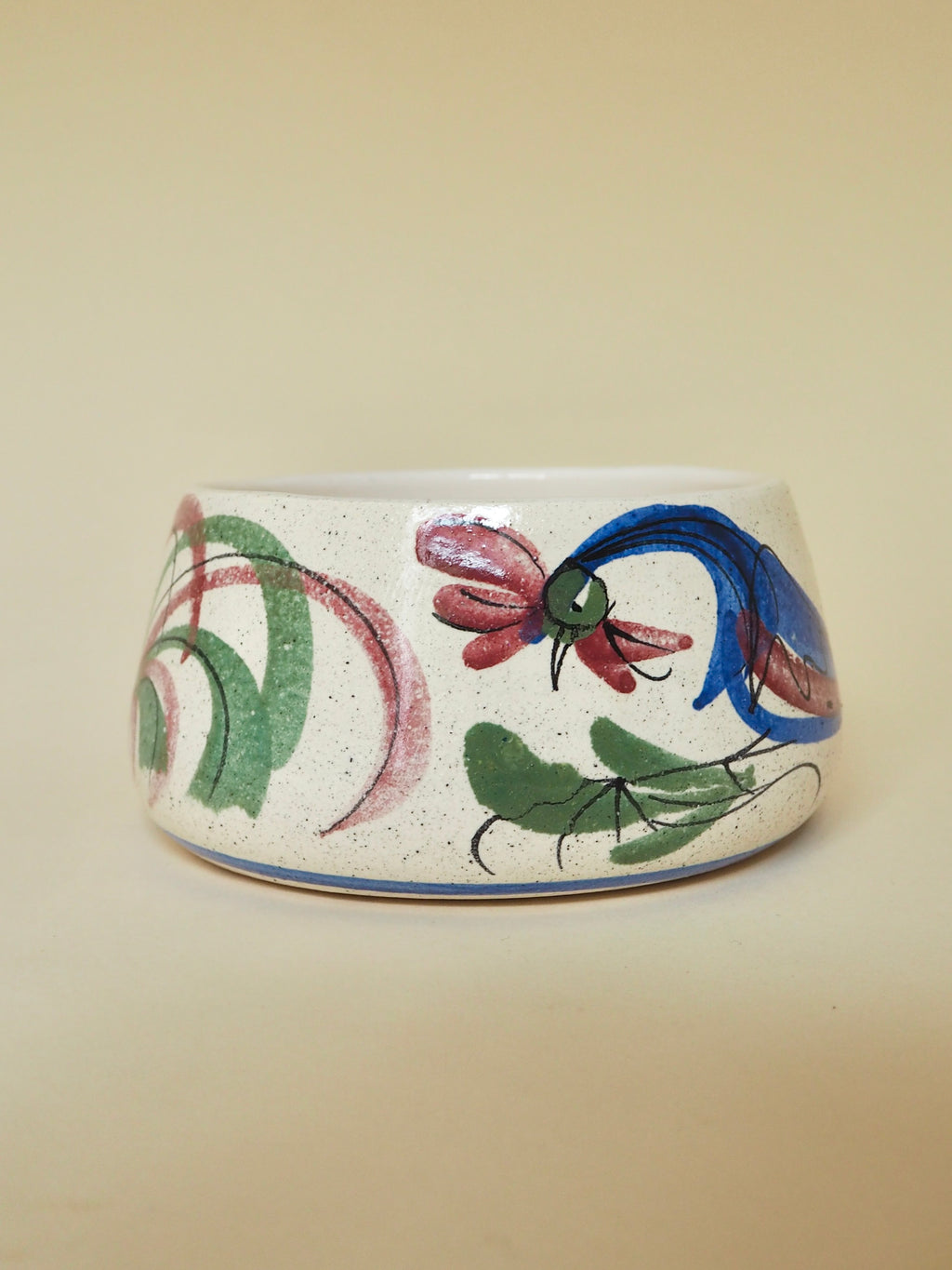 Pot couvert Pignot en faïence, décor coq