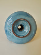 Paire de bougeoirs en céramique émaillée Vilà Clara