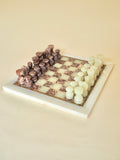 Jeu d'échecs en onyx et marbre