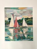Huile sur toile voiliers