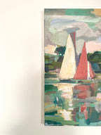 Huile sur toile voiliers