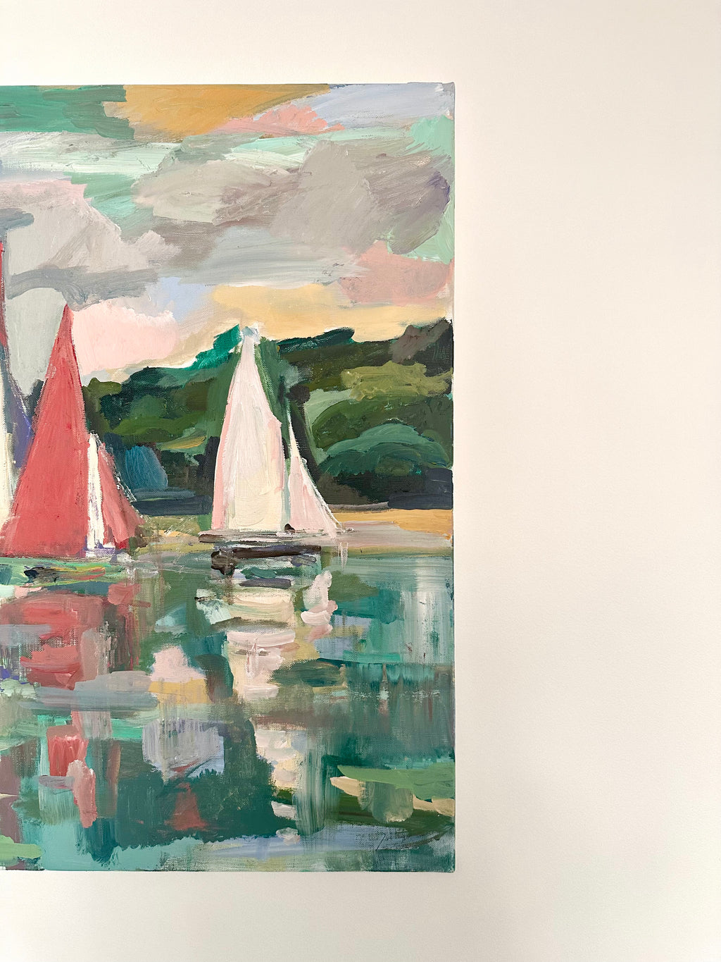 Huile sur toile voiliers