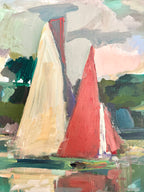 Huile sur toile voiliers