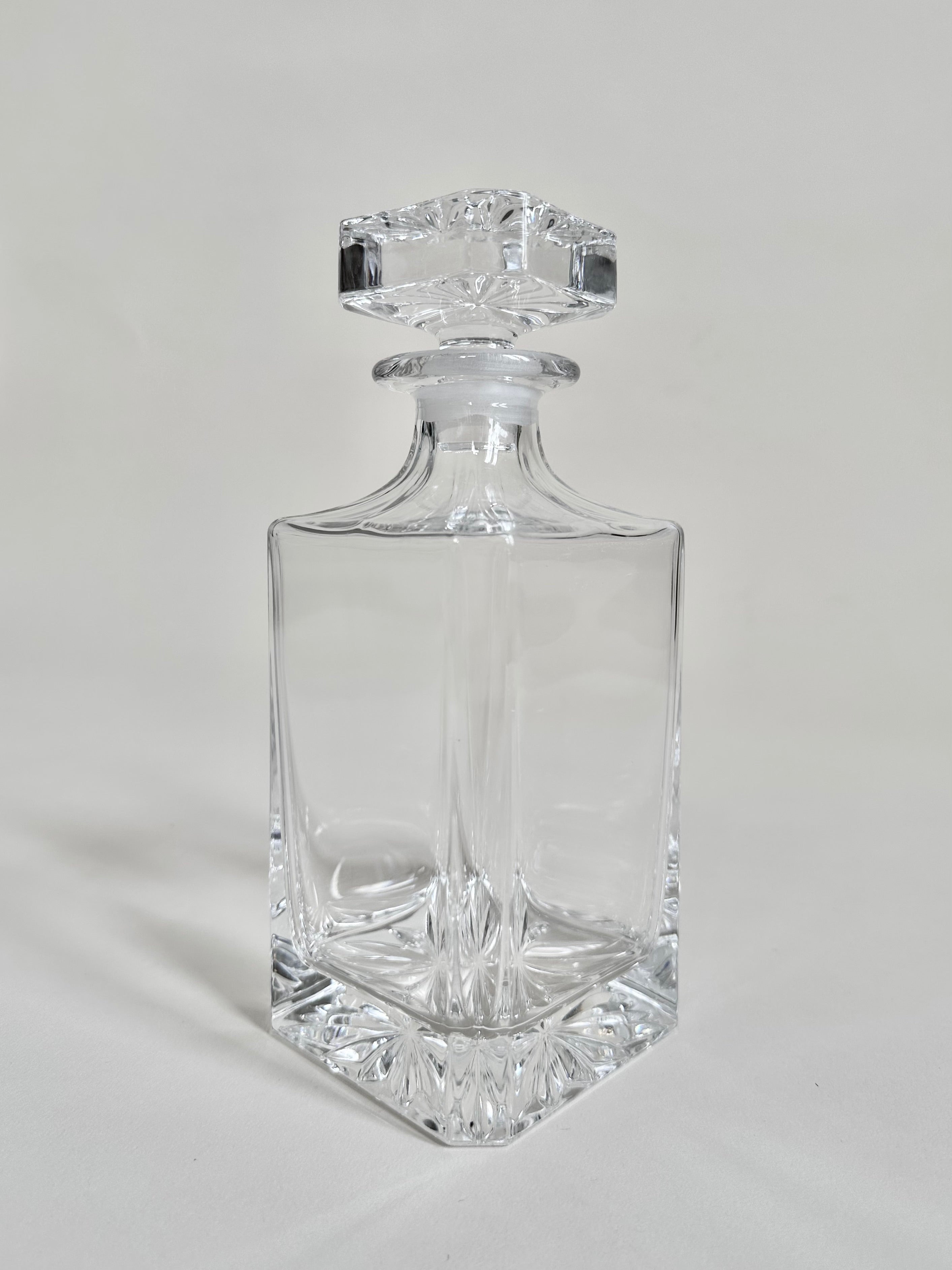 Carafe à whisky en cristal taillé