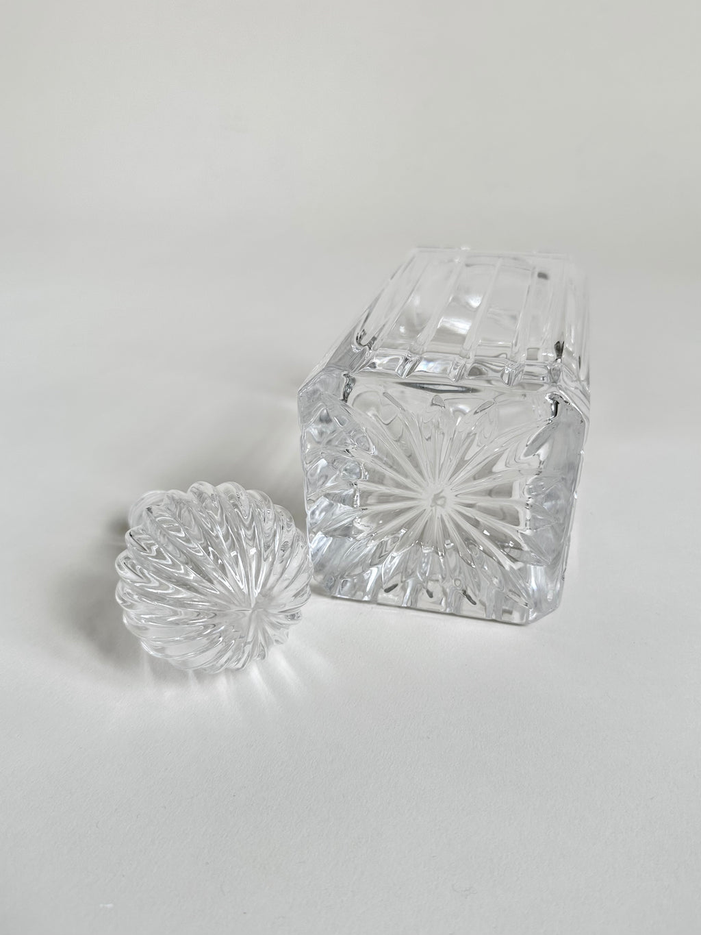 Carafe à whisky en verre épais