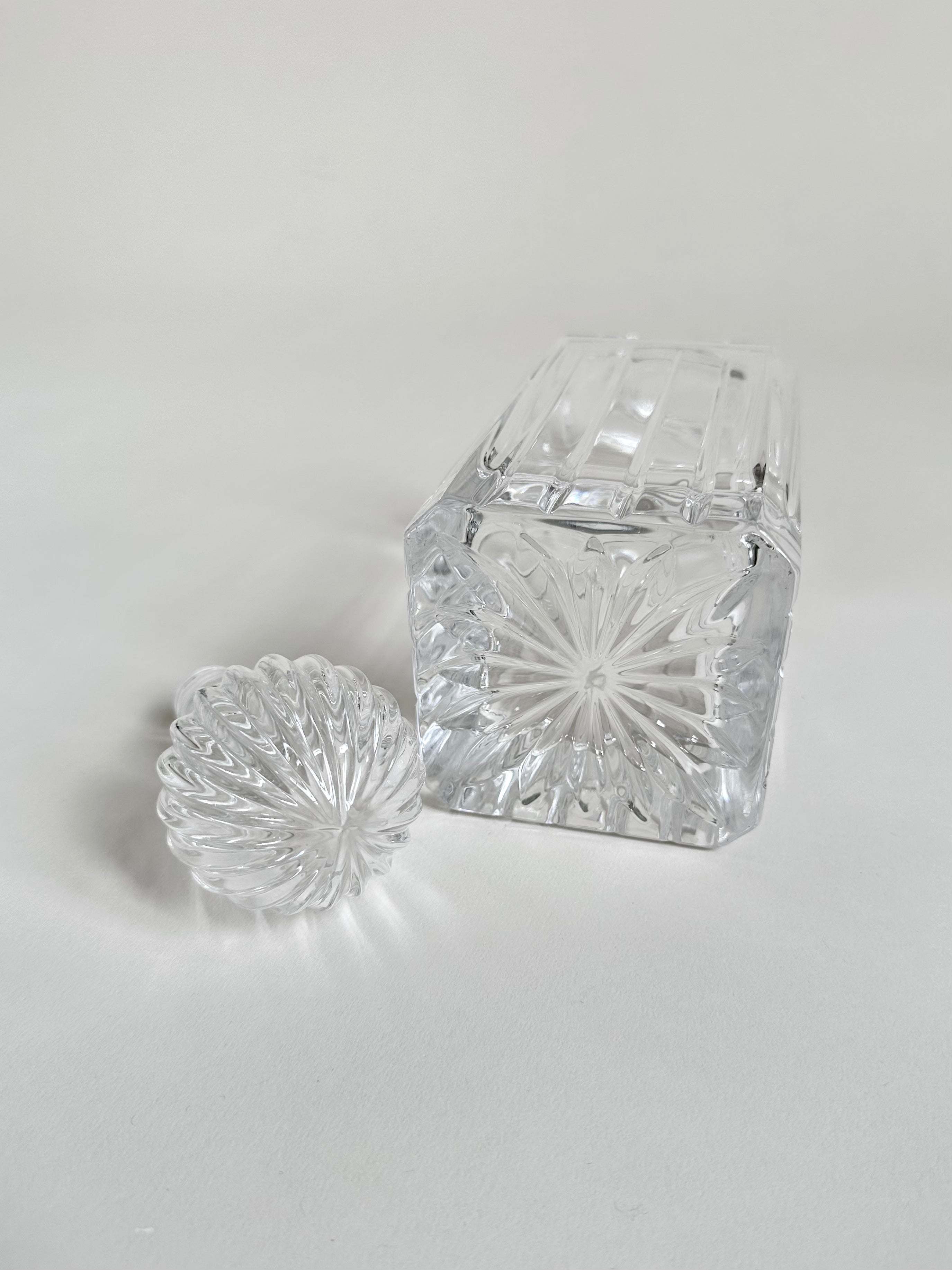 Carafe à whisky en verre épais