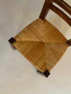 Set de quatre chaises paysannes paillées