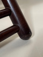 Chaises pliantes en bois et cannage