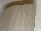 Table basse oeil en travertin