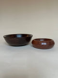 Duo de vides-poche en bois verni
