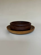 Duo de vides-poche en bois brut