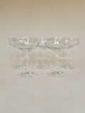 Set de cinq coupes à champagne