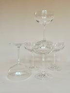 Set de cinq coupes à champagne