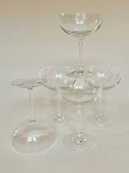 Set de cinq coupes à champagne