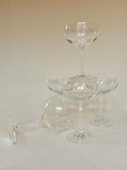 Set de cinq coupes à champagne