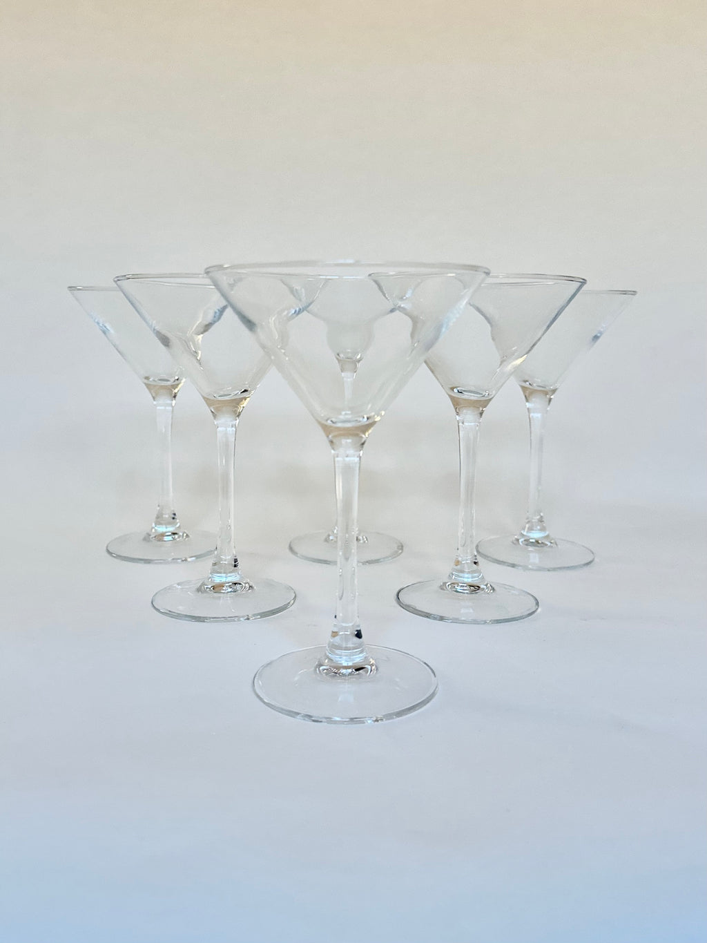 Set de six verres à martini