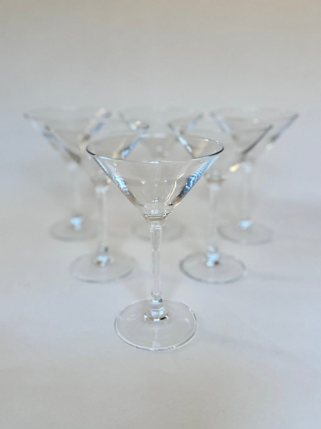 Set de six verres à martini