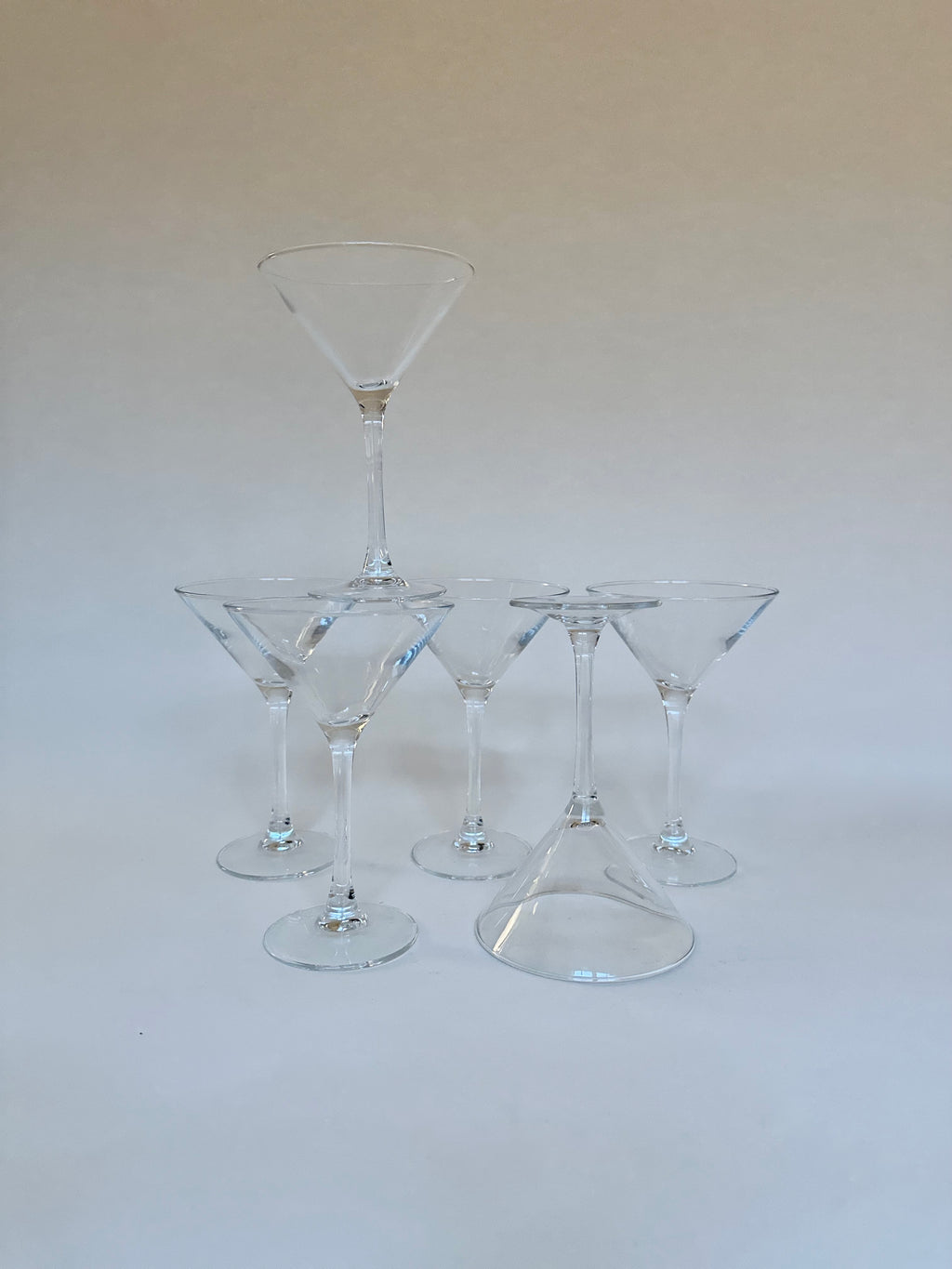 Set de six verres à martini