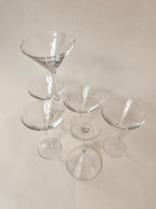 Set de six verres à martini
