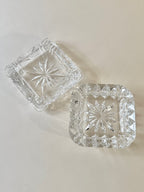 Duo de cendriers en cristal