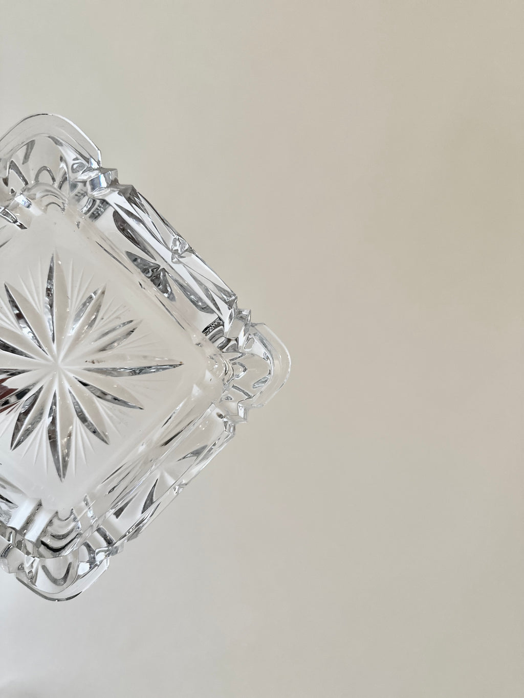 Duo de cendriers en cristal